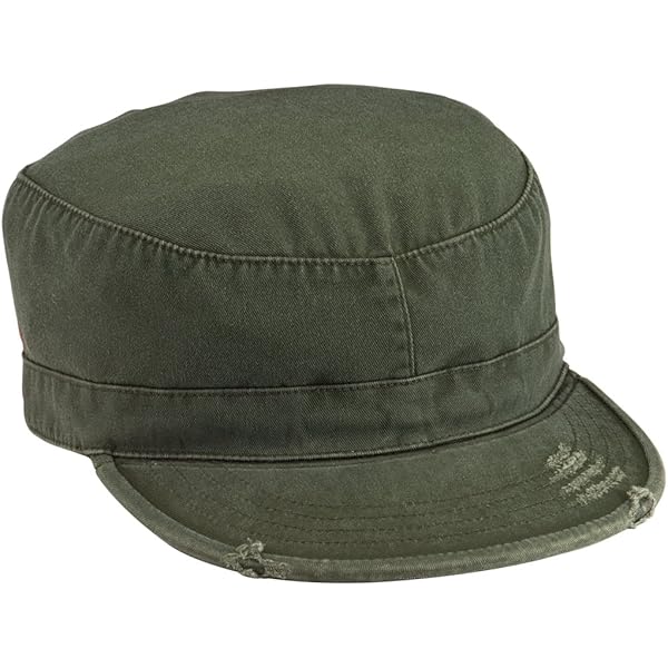 Amazon.com: Rothco Vintage Fatigue Cap, Black, L: Military